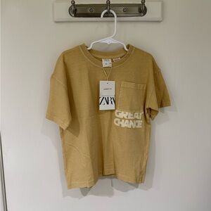 Zara Great Chance Pocket Tee 5 Years NWT